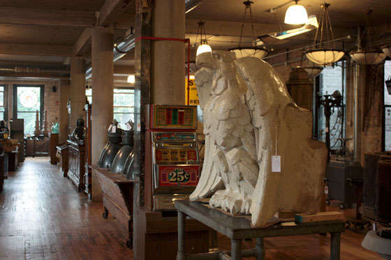 Architectural Artifacts Salvage Chicago Eagle Gargoyle Slot Machine