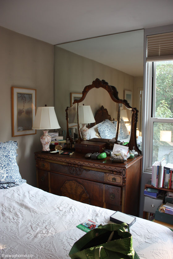 Firmdale Project This Way Home Before Bedroom Bed 1930s Bedroom Set Dresser Bureau Mirrored Wall Cramped Small