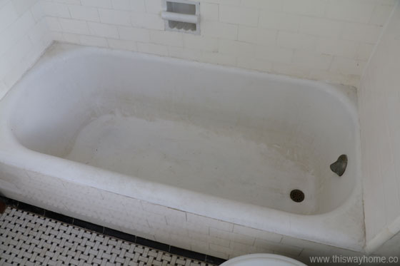 Brackett Flip House Bathtub Tub Before